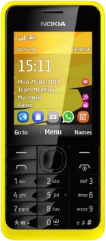 Nokia 301 Dual Sim Yellow Nokia 301 Dual Sim Yellow